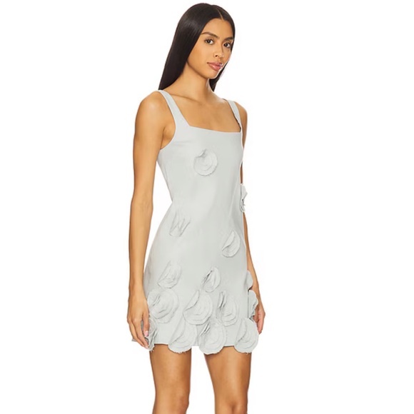 Alexis Astor Mini Dress in Mist Blue Size Small - Picture 4 of 9